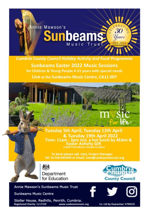 Sunbeams Holiday Activities 2022 Funded By Cumbria County Council s HAF 